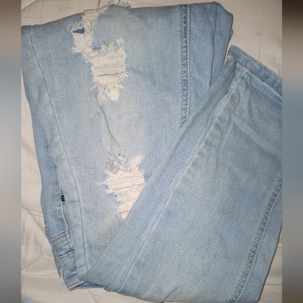 Seven7 Light Blue Distressed Women Jeans Size 6 Skinny - Picture 6 of 8